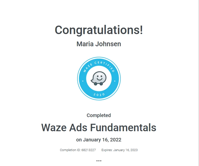 Google waze ad 2022